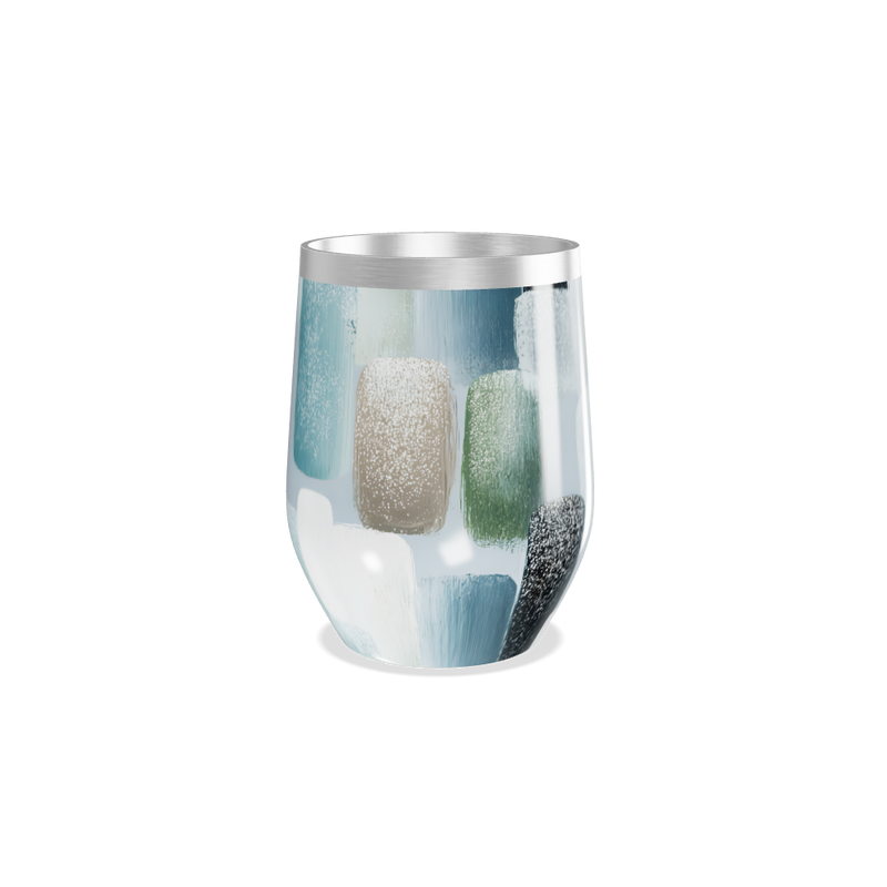 Copo Térmico Slim - Estampado Azul e Prata