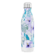 Garrafa Inox Floral Azul Roxo