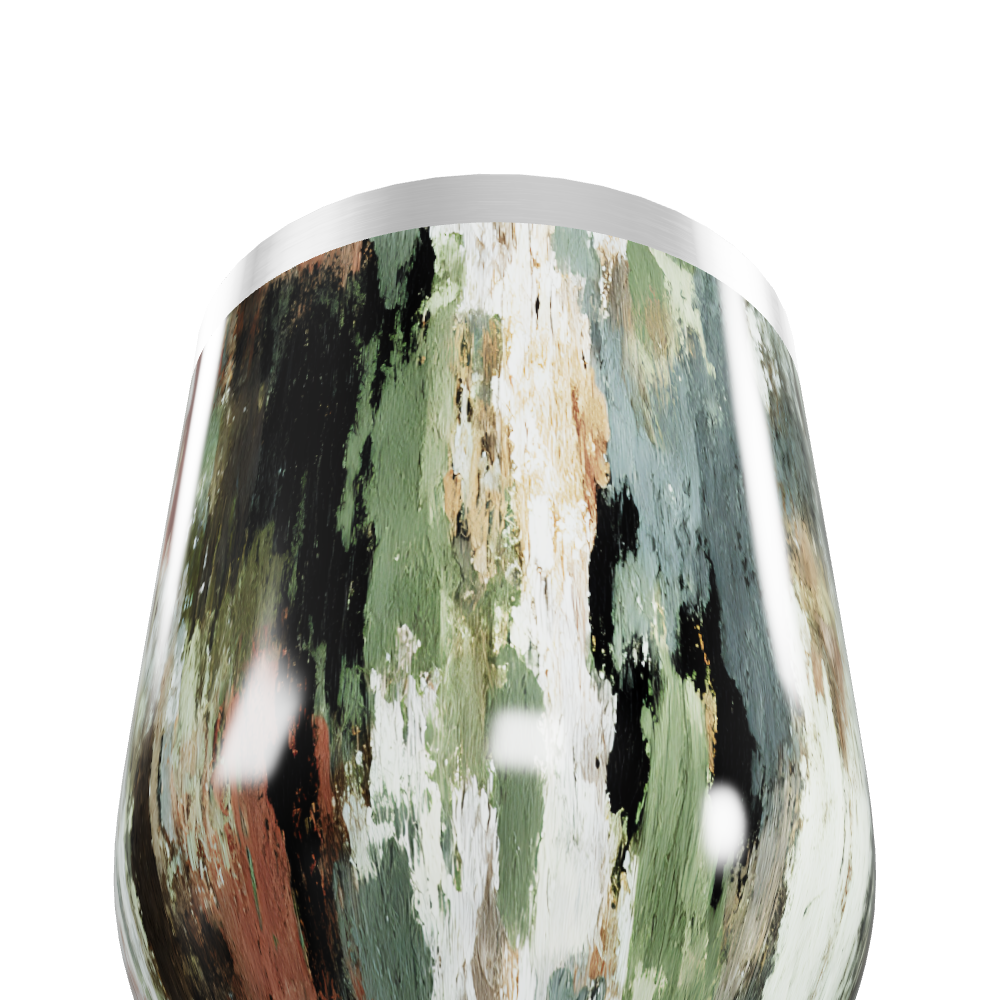 Copo Térmico Slim - Estampa Abstrata Colorida