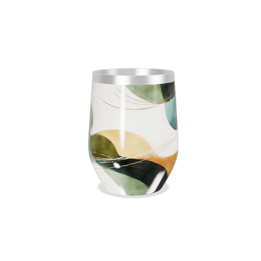 Copo Térmico Slim - Estampa Abstrata Colorida