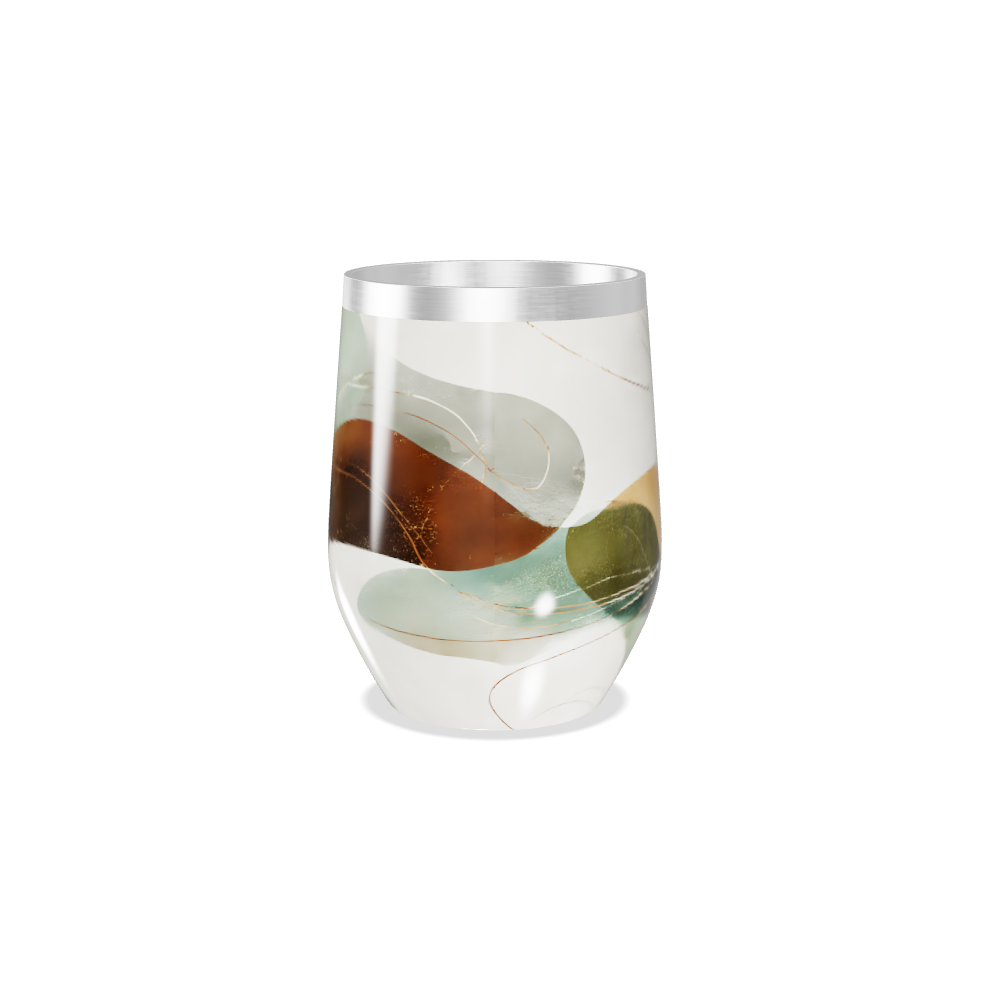 Copo Térmico Slim - Estampa Abstrata Colorida