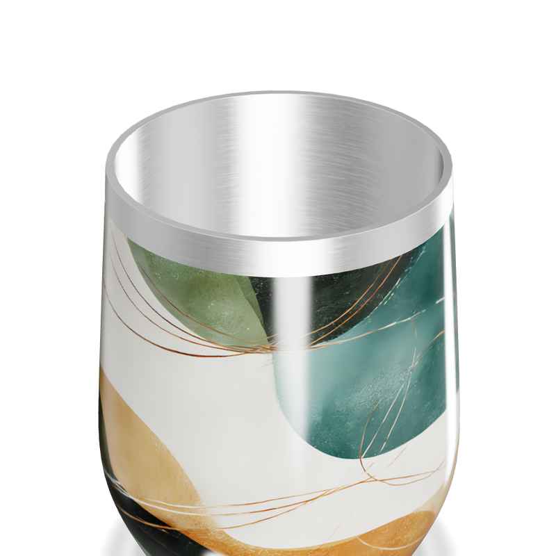 Copo Térmico Slim - Estampa Abstrata Colorida