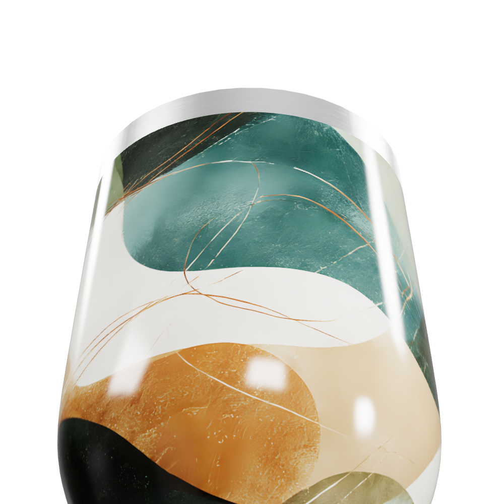 Copo Térmico Slim - Estampa Abstrata Colorida