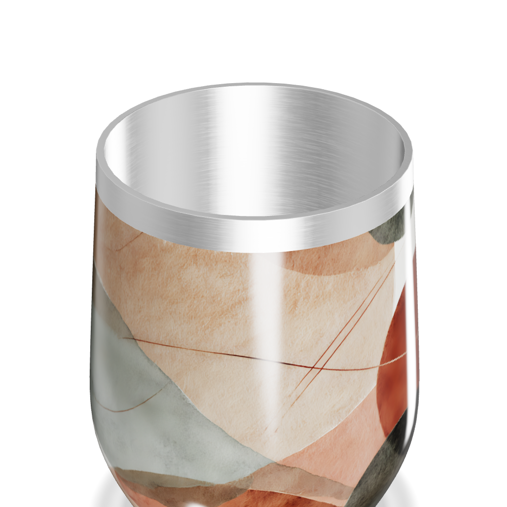 Copo Térmico Slim - Estampa Abstrata Multicolorida