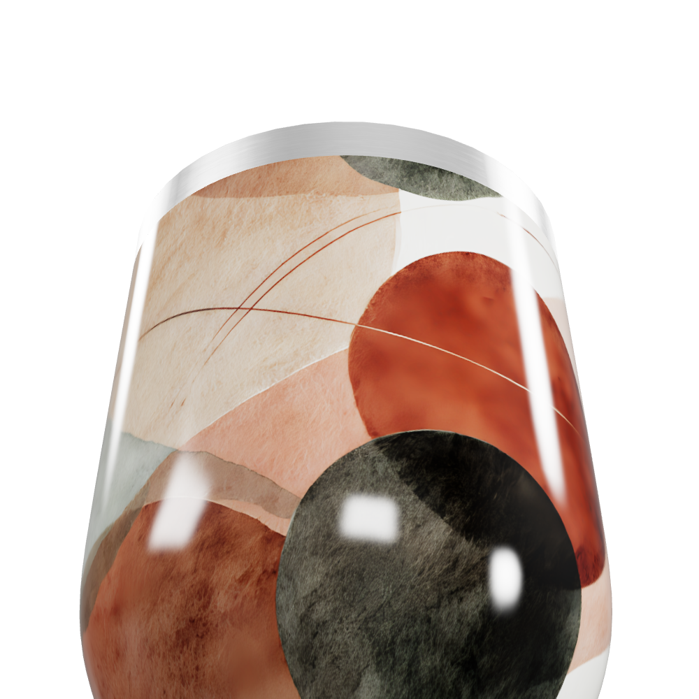 Copo Térmico Slim - Estampa Abstrata Multicolorida