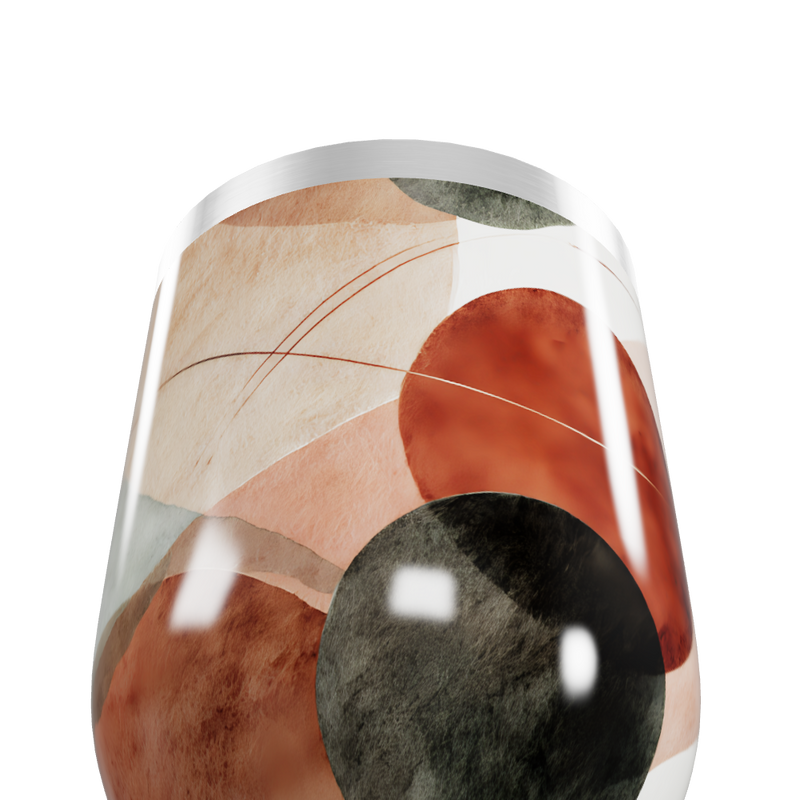 Copo Térmico Slim - Estampa Abstrata Multicolorida