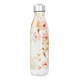 Garrafa Inox - Floral Bege e Rosa
