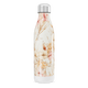 Garrafa Inox - Floral Bege e Rosa
