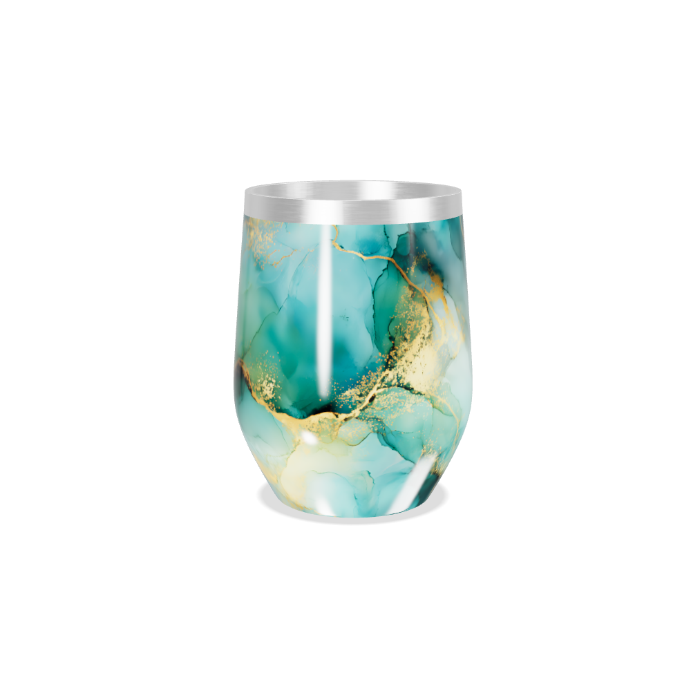 Copo Térmico Slim - Mármore Azul