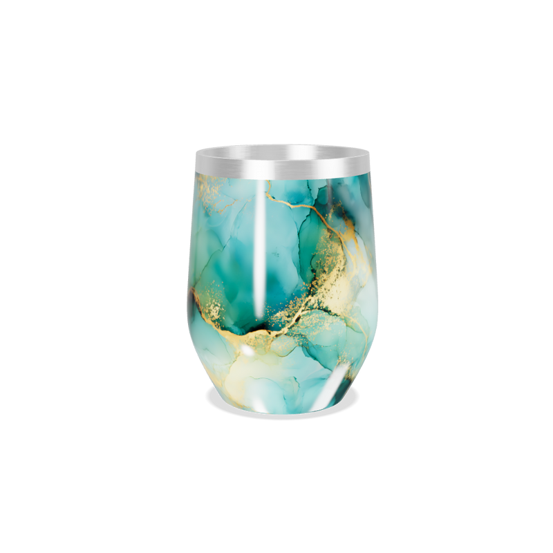 Copo Térmico Slim - Mármore Azul