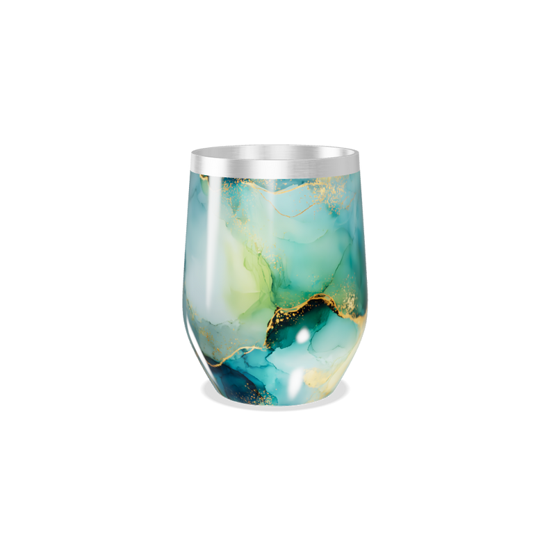 Copo Térmico Slim - Mármore Azul