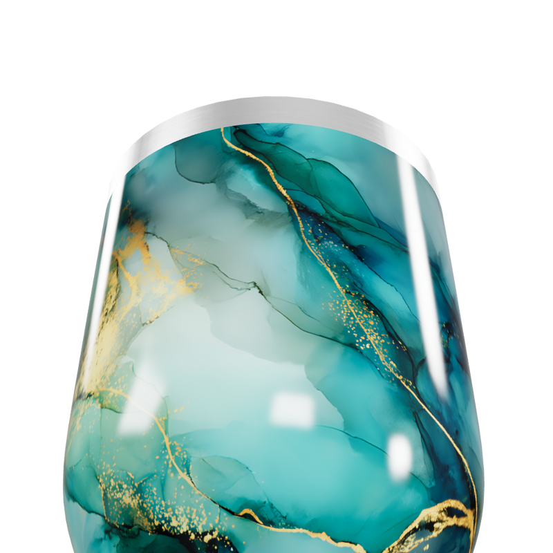 Copo Térmico Slim - Mármore Azul