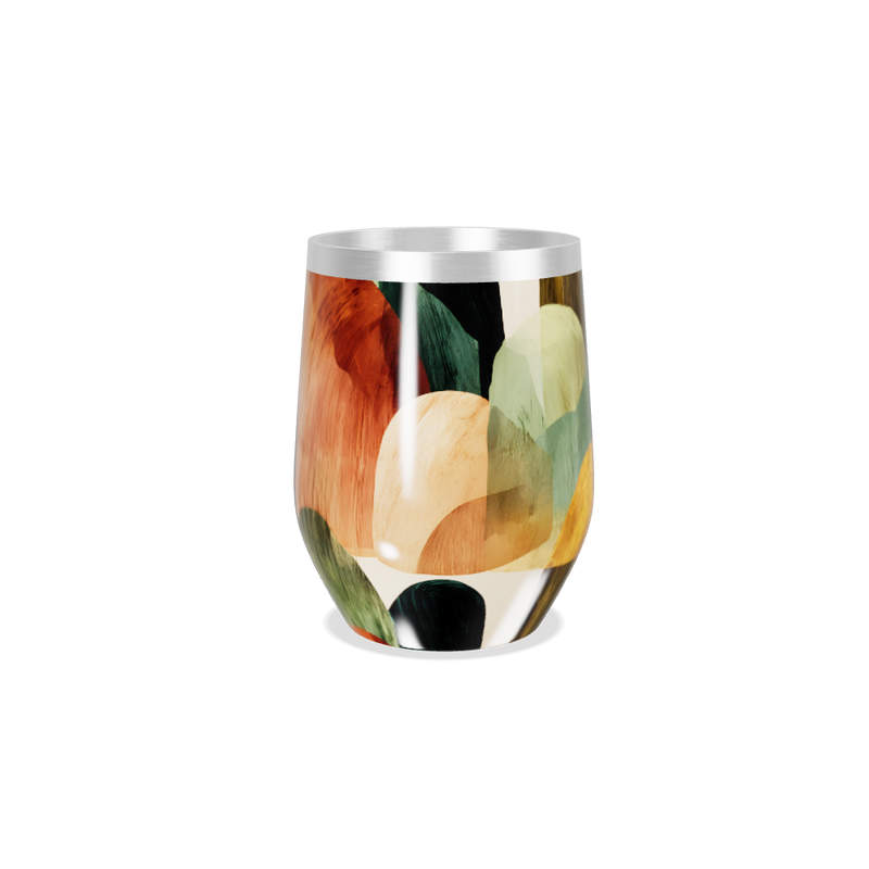 Copo Térmico Slim - Estampa Abstrata Colorida