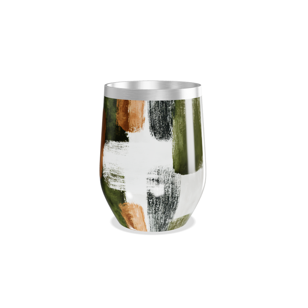 Copo Térmico Slim - Estampa Abstrata Colorida