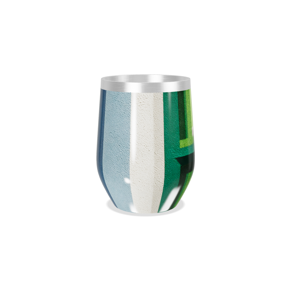 Copo Térmico Slim - Verde Geométrico Inox