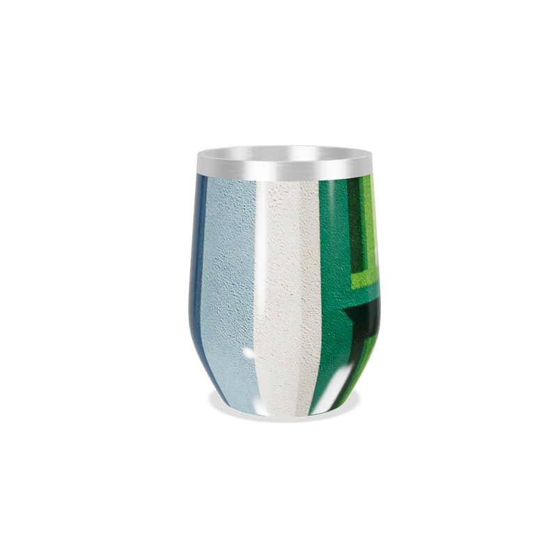 Copo Térmico Slim - Verde Geométrico Inox