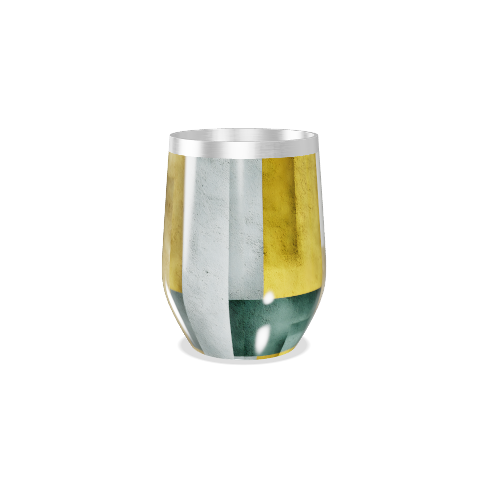 Copo Térmico Slim - Design Geométrico Colorido