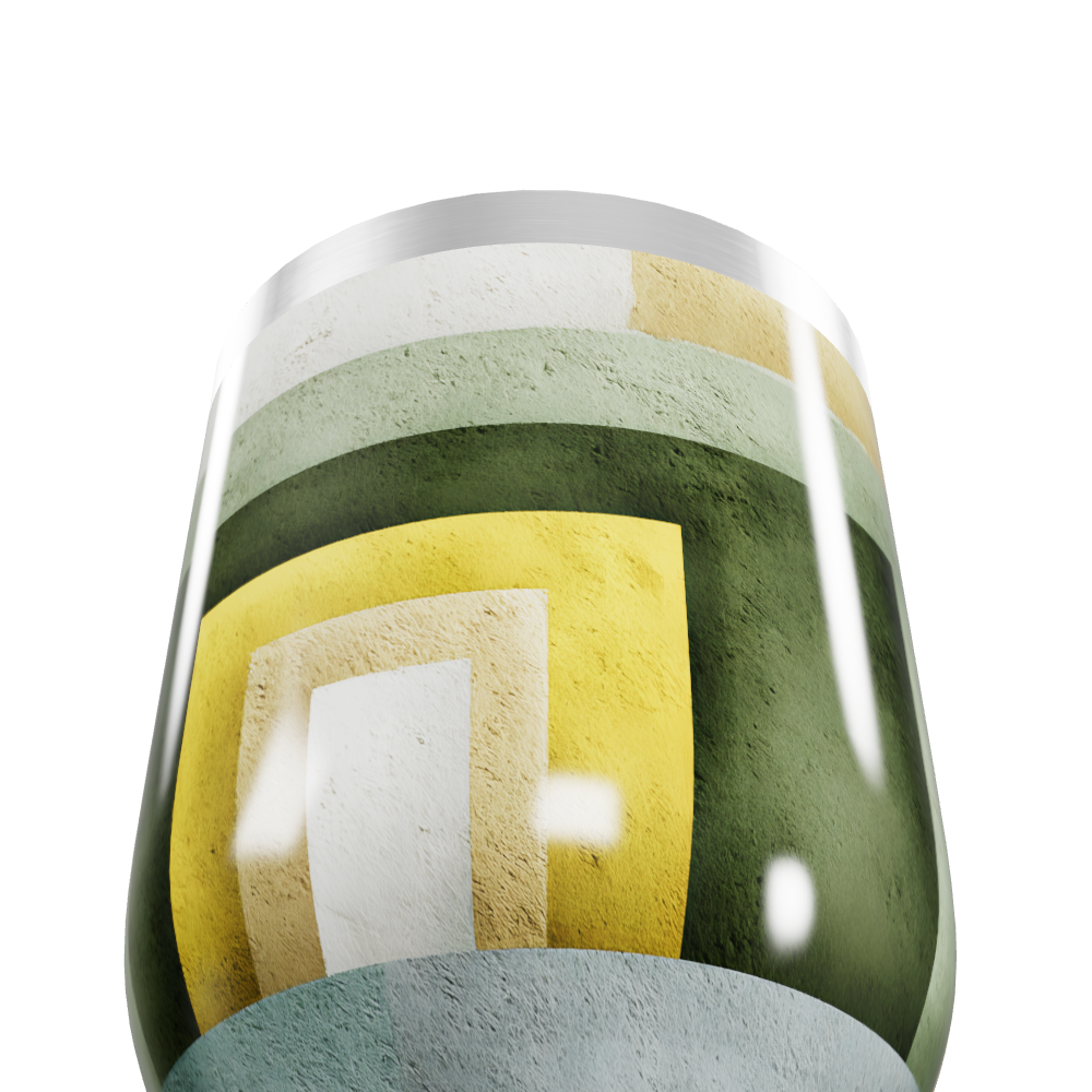 Copo Térmico Slim - Design Geométrico Colorido