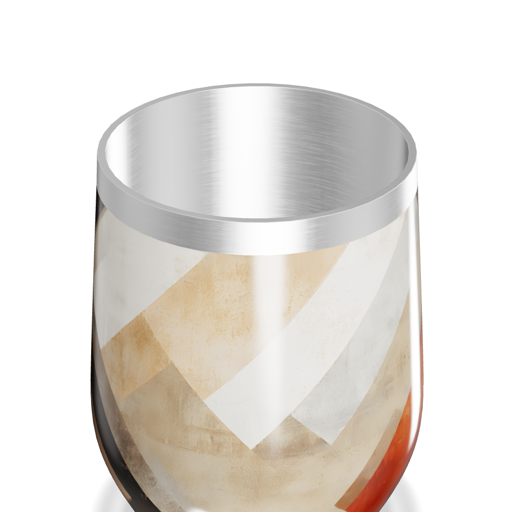 Copo Térmico Slim - Listras Coloridas Inox