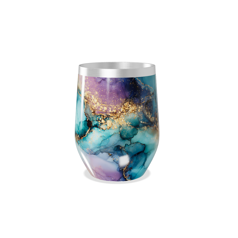 Copo Térmico Slim - Mármore Colorido Aço Inox