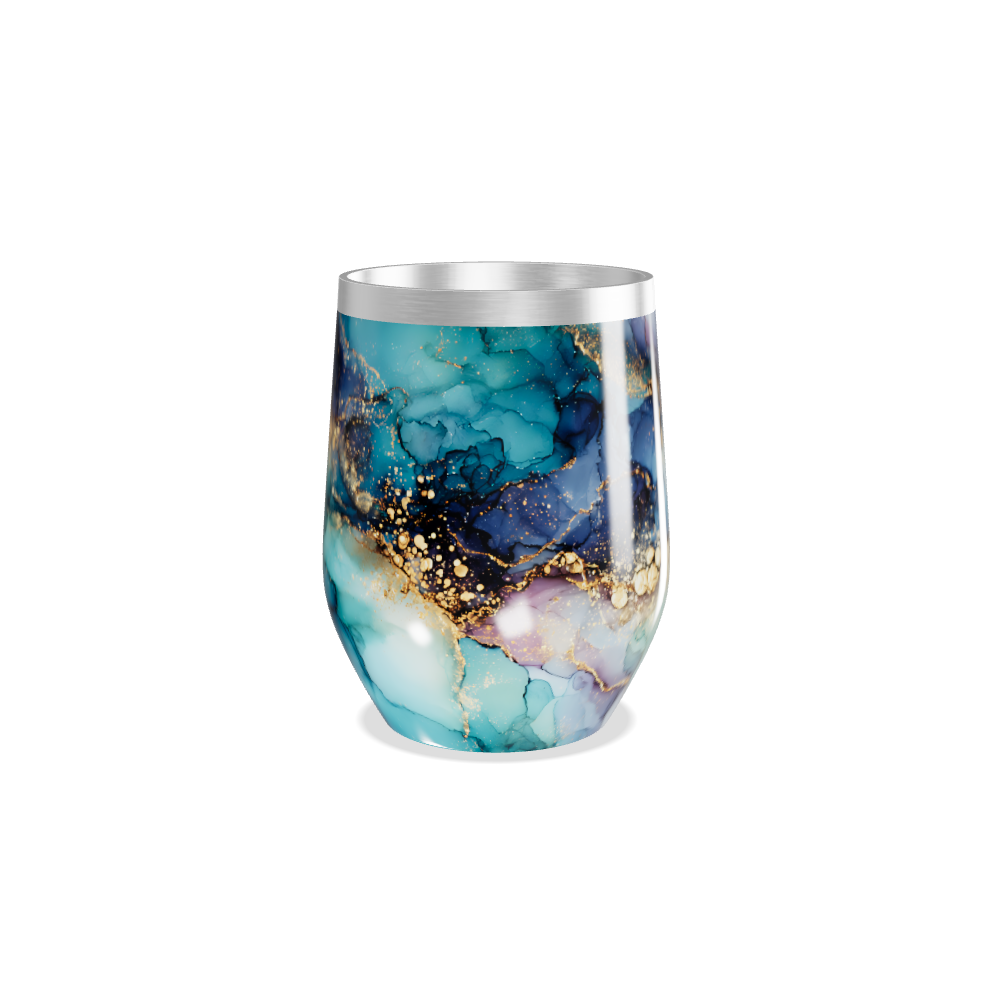 Copo Térmico Slim - Mármore Colorido Aço Inox