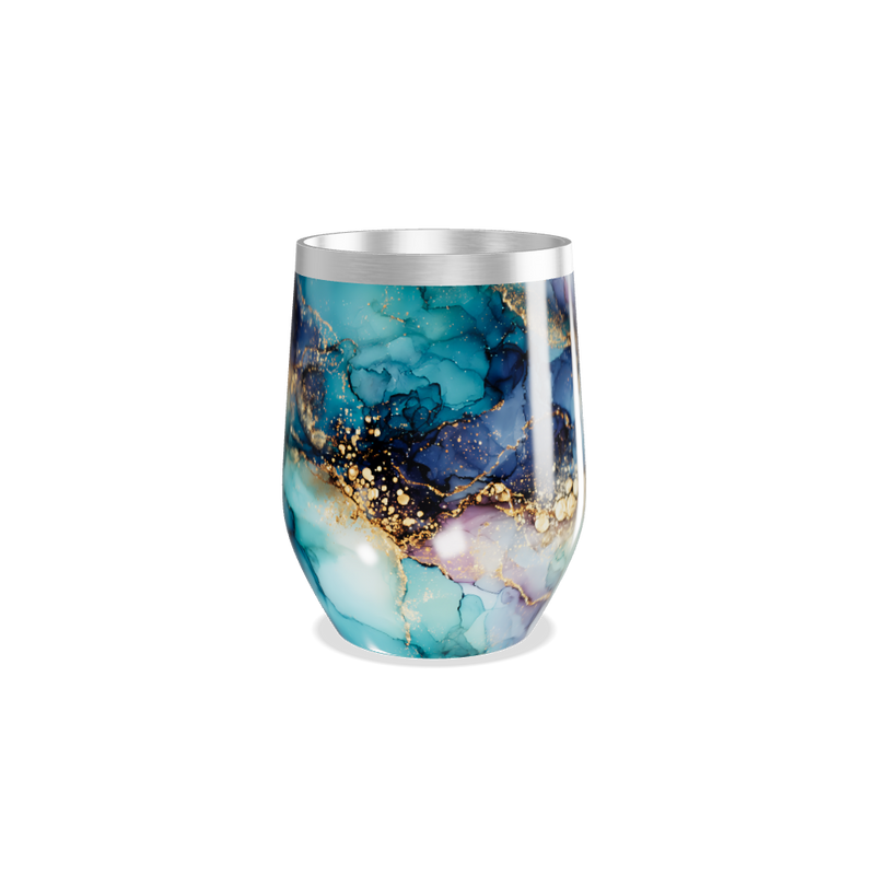 Copo Térmico Slim - Mármore Colorido Aço Inox