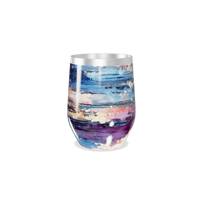 Copo Térmico Slim - Abstrato Multicolorido Inox