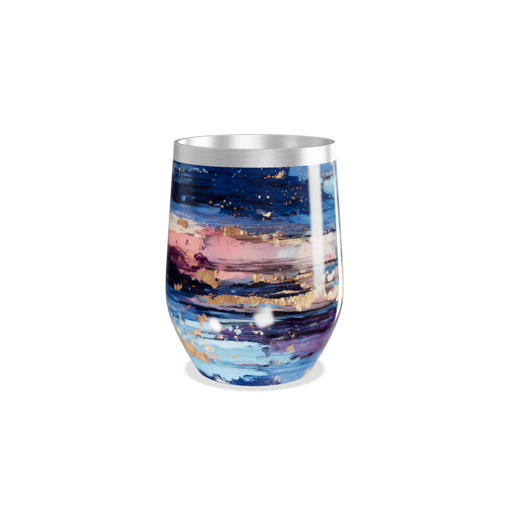 Copo Térmico Slim - Abstrato Multicolorido Inox