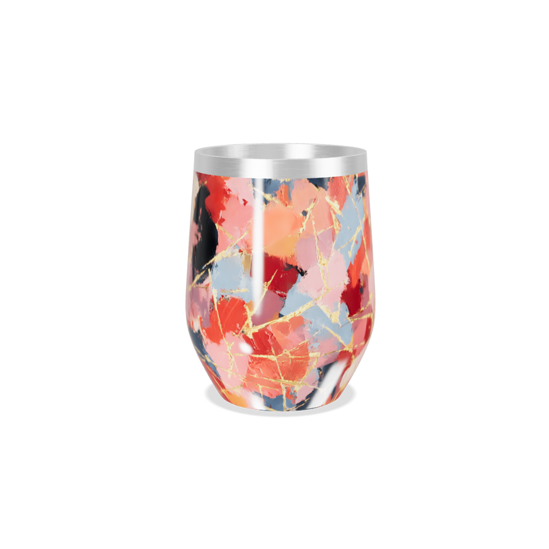 Copo Térmico Slim - Estampa Abstrata Colorida