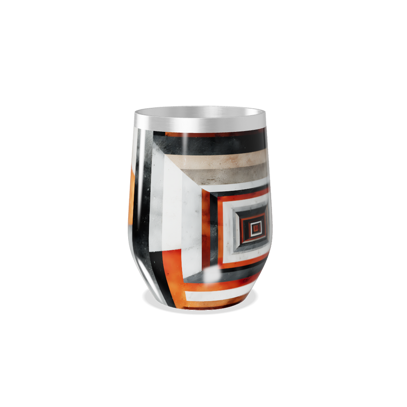 Copo Térmico Slim Estampado Geométrico Colorido