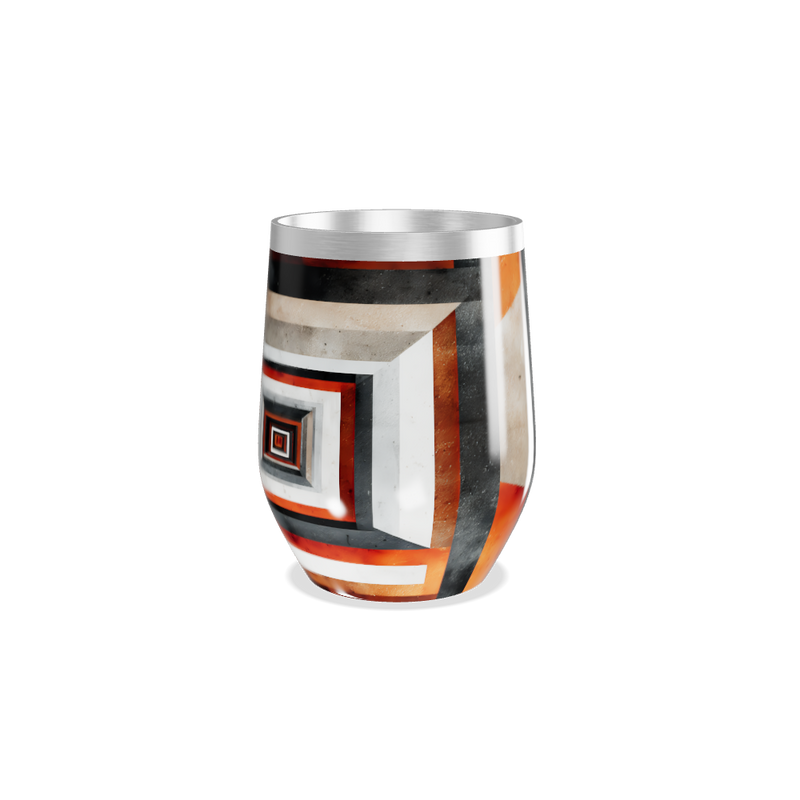 Copo Térmico Slim Estampado Geométrico Colorido