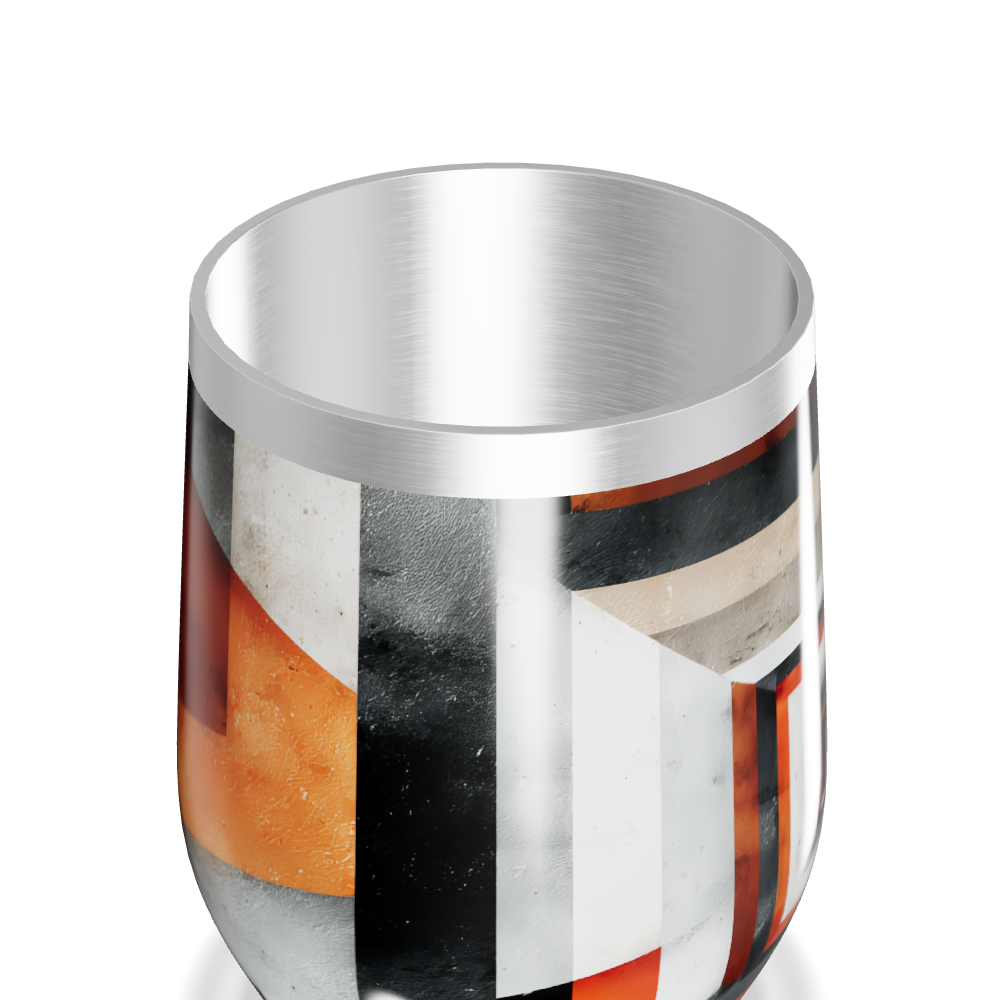 Copo Térmico Slim Estampado Geométrico Colorido