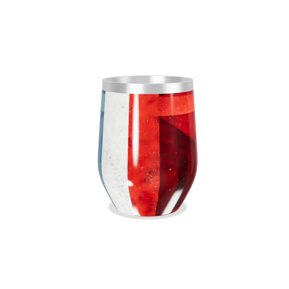 Copo Térmico Slim - Vermelho e Azul Inox