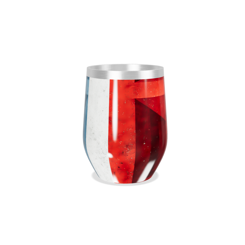 Copo Térmico Slim - Vermelho e Azul Inox