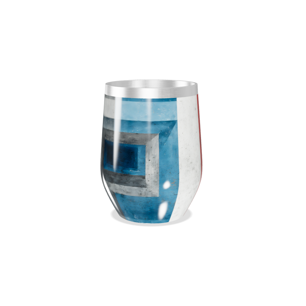 Copo Térmico Slim - Vermelho e Azul Inox