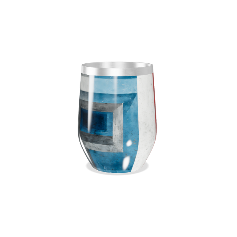 Copo Térmico Slim - Vermelho e Azul Inox