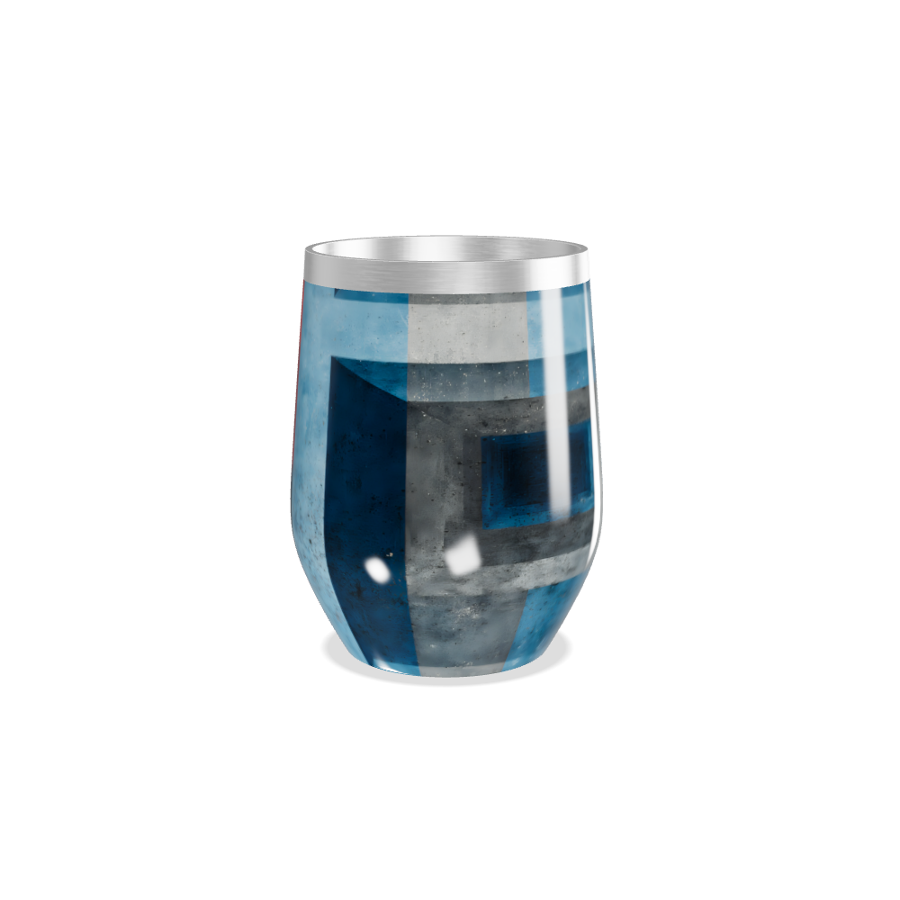 Copo Térmico Slim - Vermelho e Azul Inox