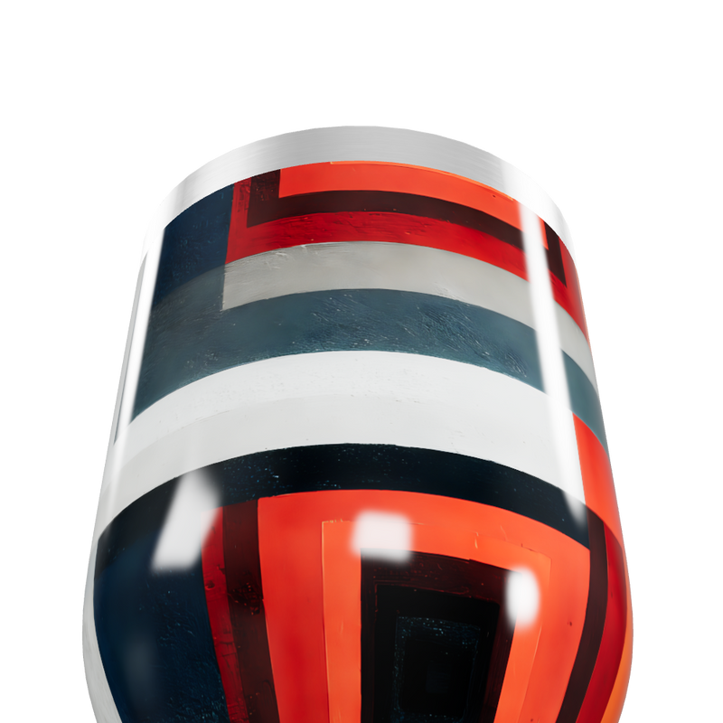 Copo Térmico Slim - Geométrico Colorido Aço Inox