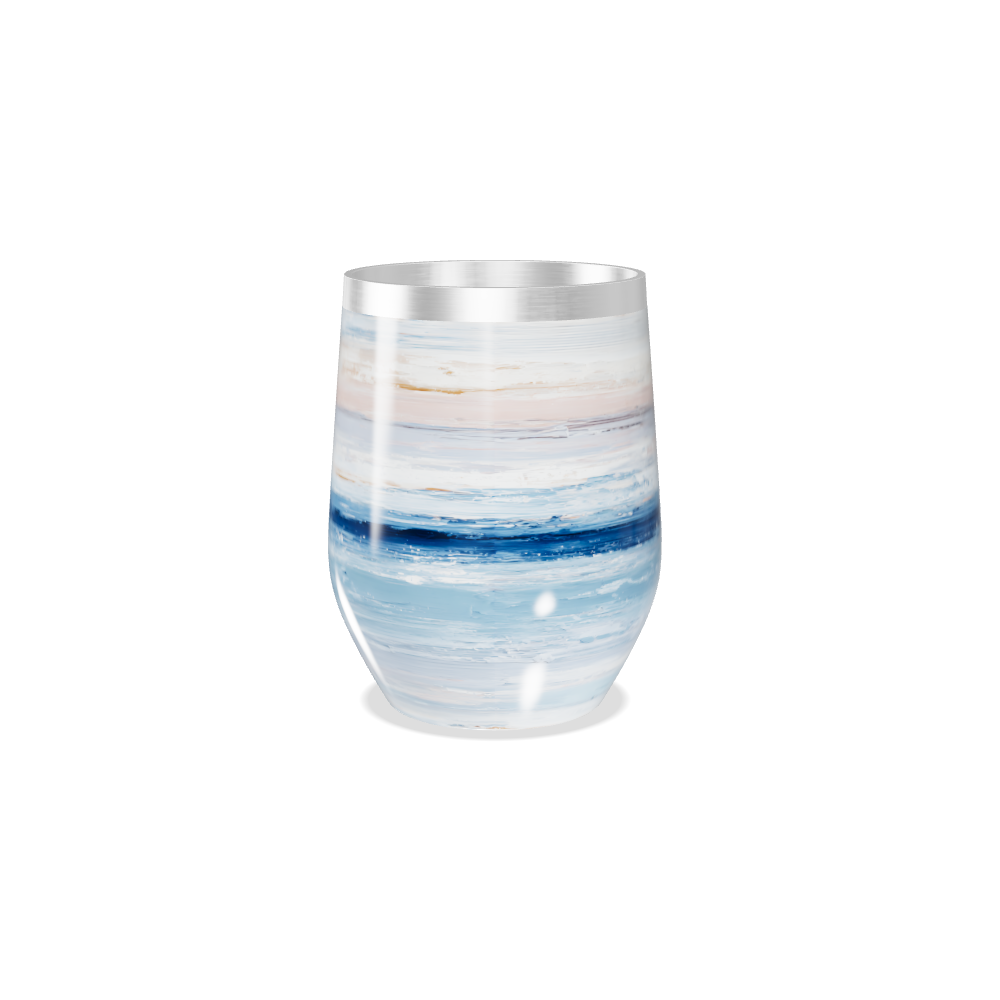 Copo Térmico Slim - Pintura Azul e Rosa