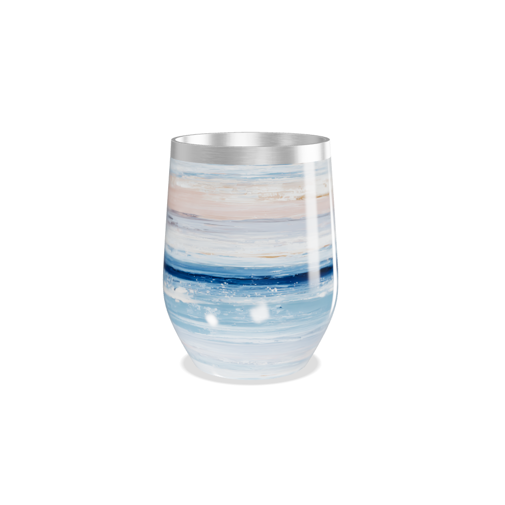 Copo Térmico Slim - Pintura Azul e Rosa