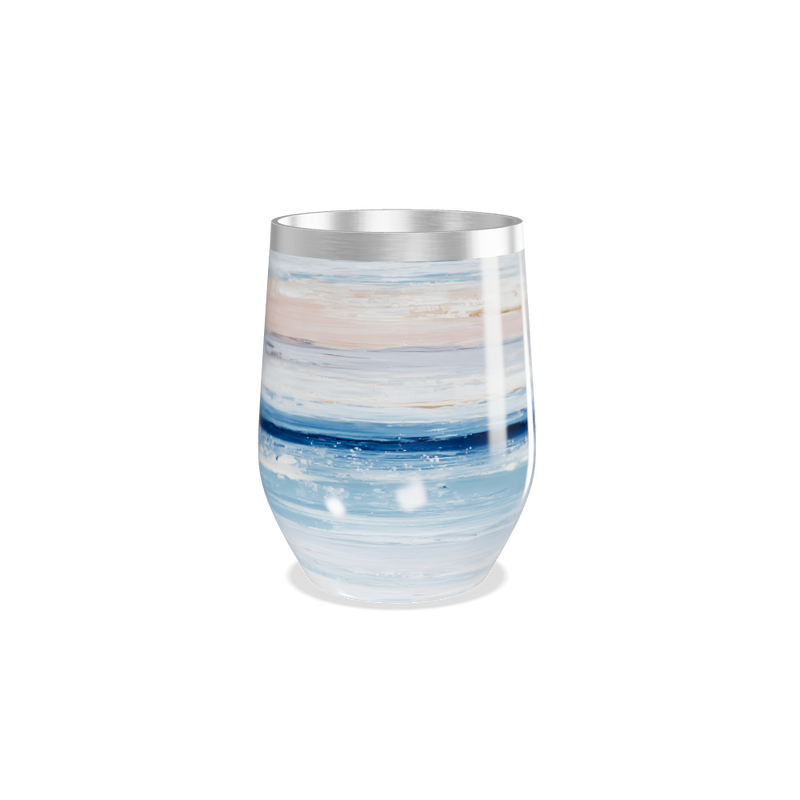 Copo Térmico Slim - Pintura Azul e Rosa