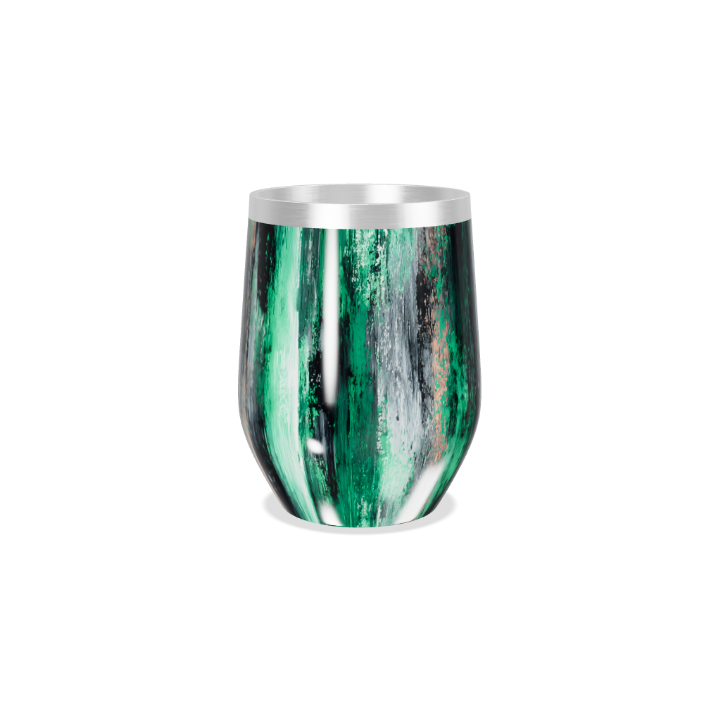 Copo Térmico Slim - Verde e Preto Texturizado