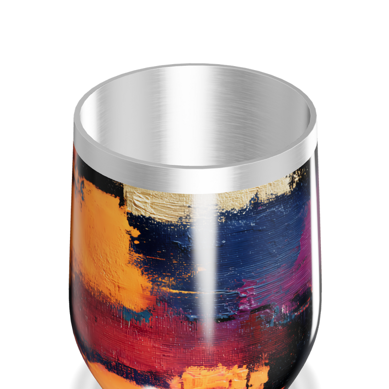 Copo Térmico Slim - Estampa Abstrata Multicolorida