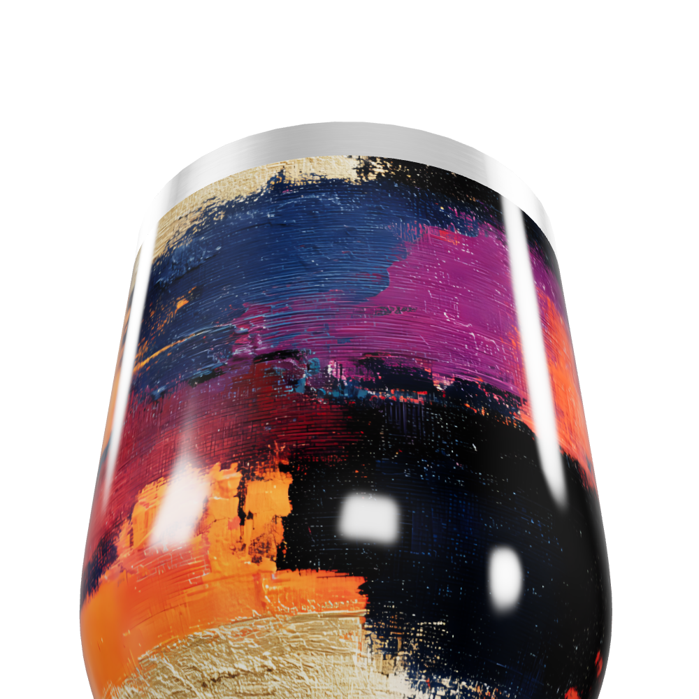 Copo Térmico Slim - Estampa Abstrata Multicolorida