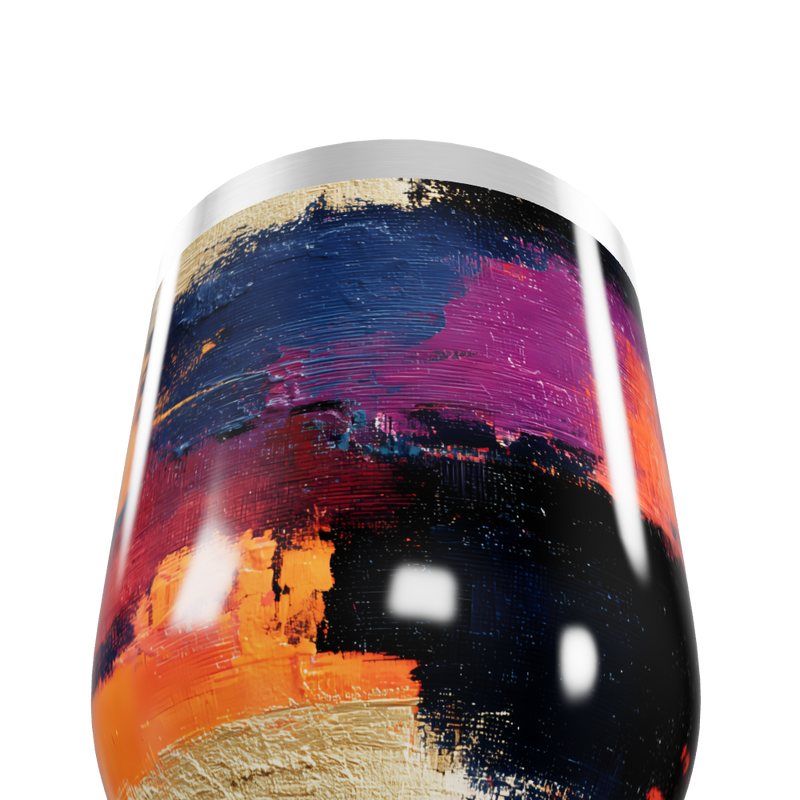 Copo Térmico Slim - Estampa Abstrata Multicolorida