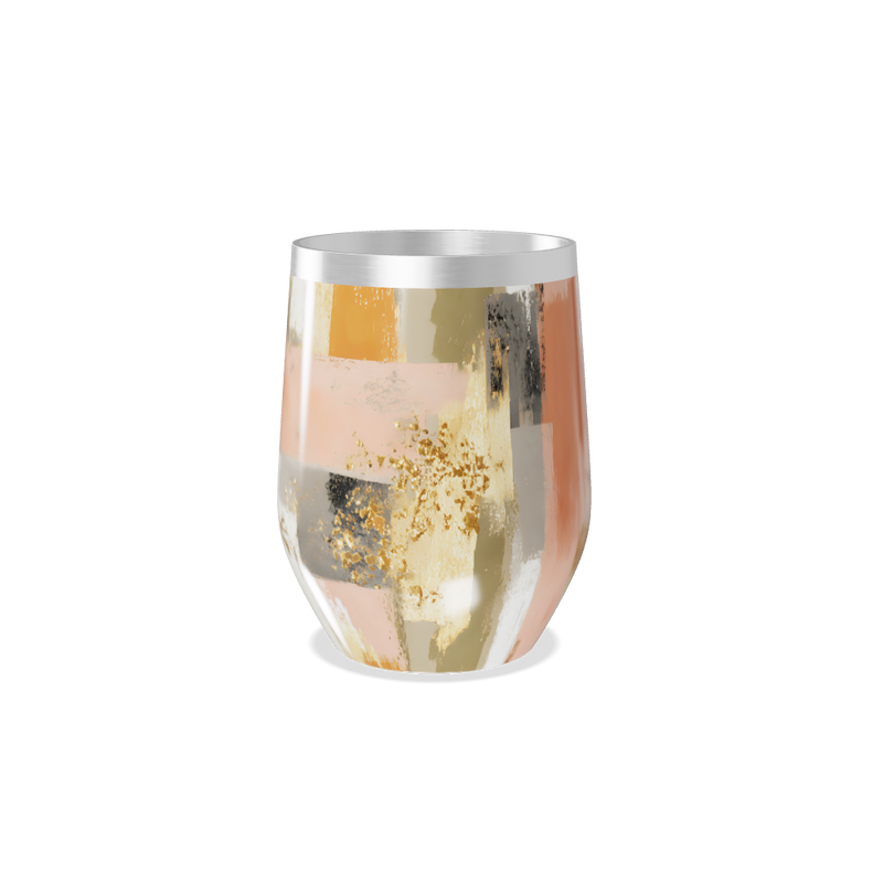 Copo Térmico Slim - Estampa Abstrata Colorida