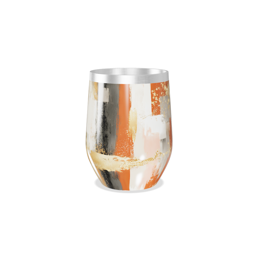 Copo Térmico Slim - Estampa Abstrata Colorida