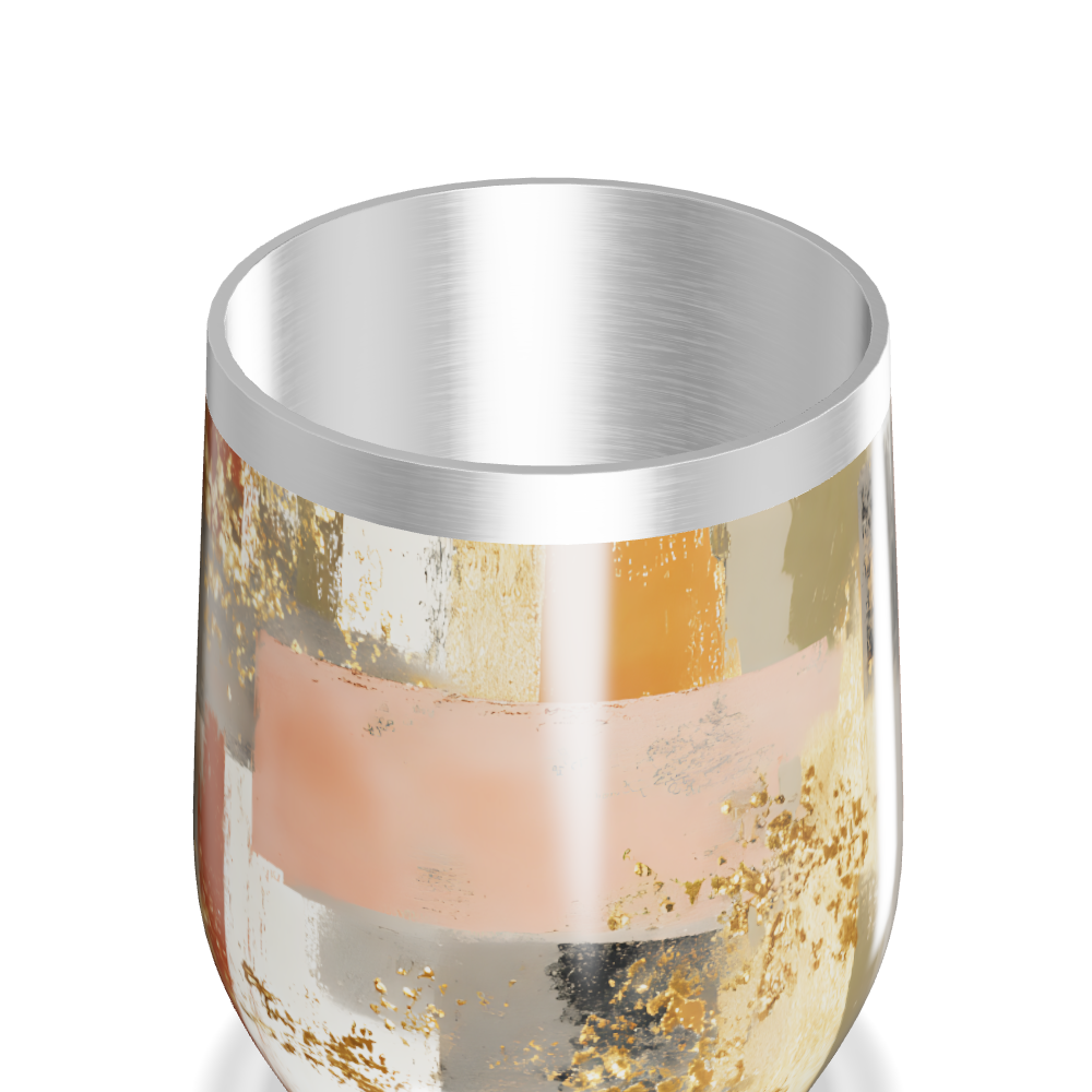 Copo Térmico Slim - Estampa Abstrata Colorida