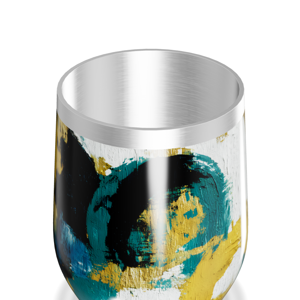 Copo Térmico Slim - Abstrato Colorido Aço Inox