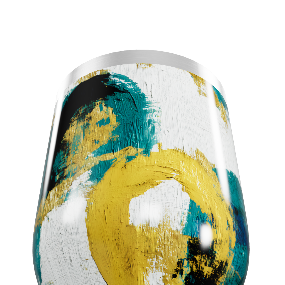 Copo Térmico Slim - Abstrato Colorido Aço Inox